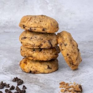 cookie végan avec des pépites de chocolat noir